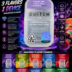 BOUTIQ Switch V5 Liquid Live Diamonds 2G Triple Tank Disposable Vape – 3 Flavors in 1 Device