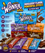 Wonka Medicated Chocolate Bar 10-Pack Box – Premium Infused Chocolate Collection | 1000MG Total THC