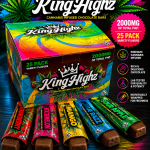 KingHighz Cannabis Infused Chocolate Bars – 25 Count Variety Pack | Premium Chocolate Collection | 2000MG Total THC