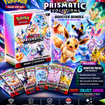 Pokémon Scarlet & Violet: Prismatic Evolutions Booster Bundle (6 Booster Packs) | Factory Sealed Authentic TCG