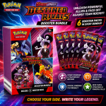Pokémon Scarlet & Violet: Destined Rivals Booster Bundle | 6 Booster Packs | Factory Sealed Official Pokémon TCG